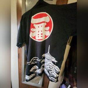 Vintage Japanese Happi Coat – Black Festival Kimono Jacket – 100% Cotton